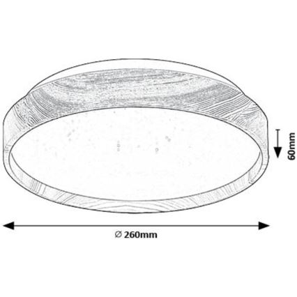 Rabalux - LED Plafondlamp LED/12W/230V 3000K diameter 26 cm